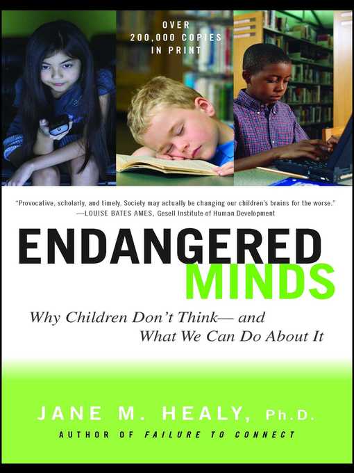 Title details for Endangered Minds by Jane M. Healy - Wait list